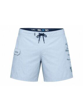 Salt Life SLXQD Mens Gray Boardshorts Size 40 Lightweight Coastal Style Pattern